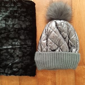 Metallic winter hat